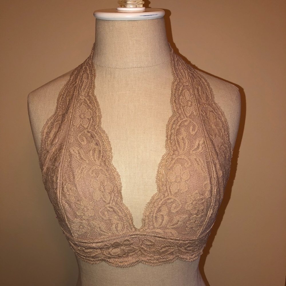 Out From Under Halter Bralette (Nude)